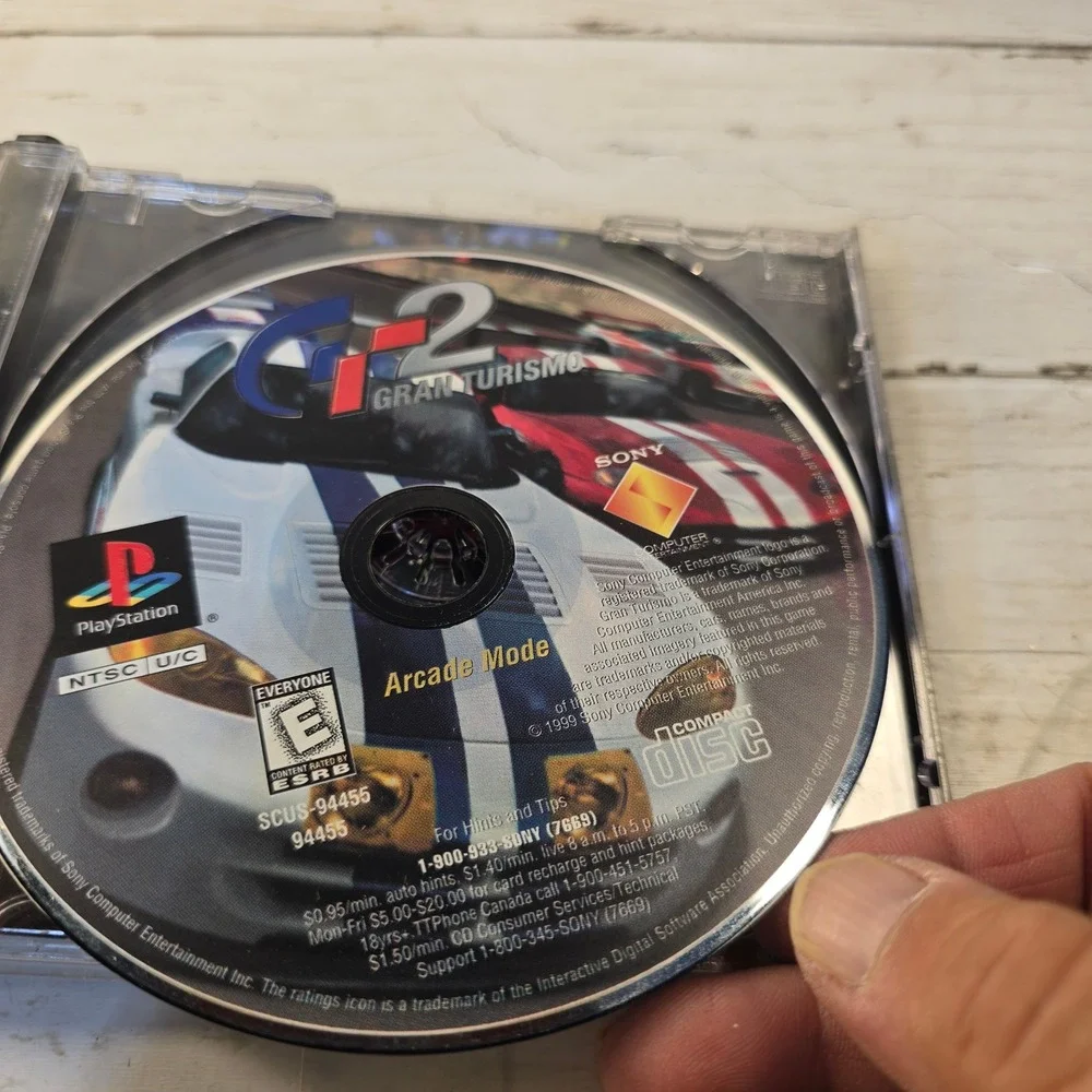 Gran Turismo 2 Sony PlayStation PS1 1999 2-Disc Set SCUS-94455 Racing Game E